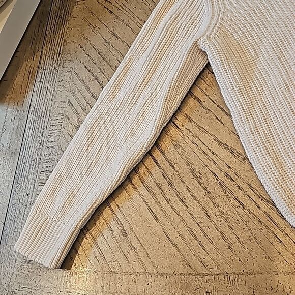 Boys quarter zip sweater sherpa collar 5/6 cream white New Condition - Picture 4 of 9